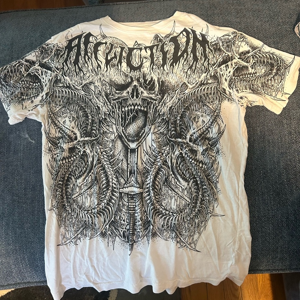 Affliction Abyss skull shirt